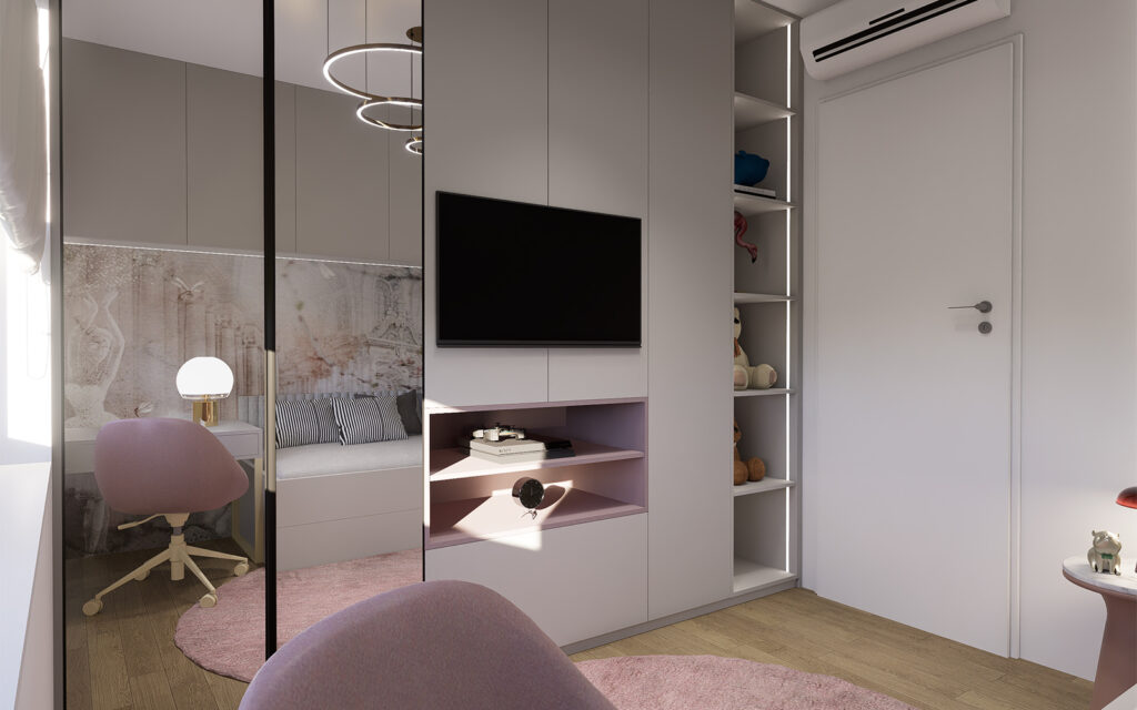 Dizajn interijera sobe za djevojčicu