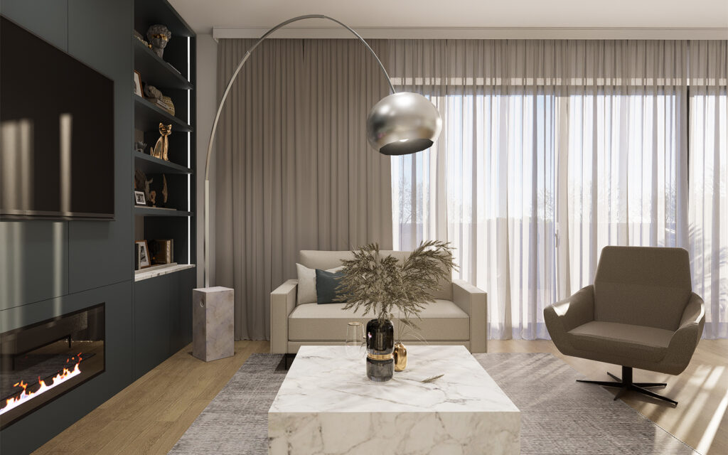 Dizajn interijera dnevnog boravka