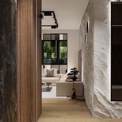 Projekt Man cave dizajna interijera