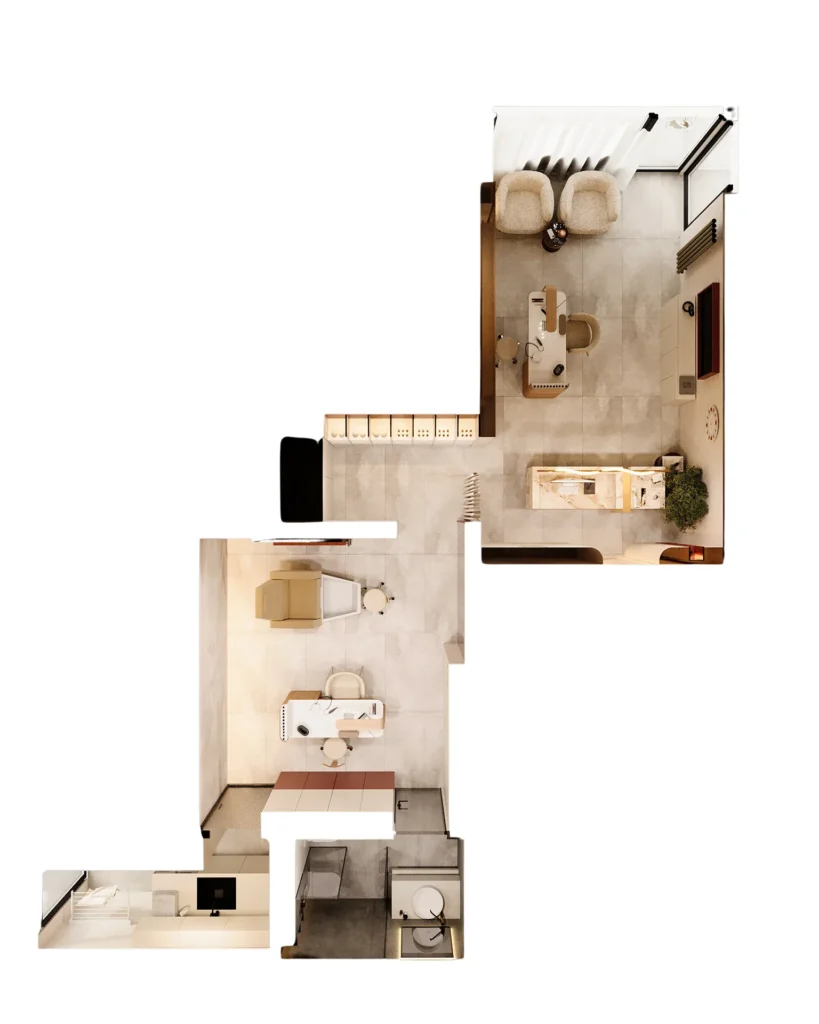 Uređenje kozmetičkog salona - tlocrt