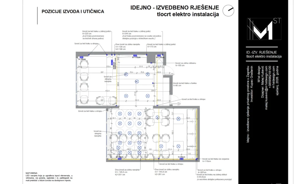 Tehnički nacrti projekt Play Off Zagreb