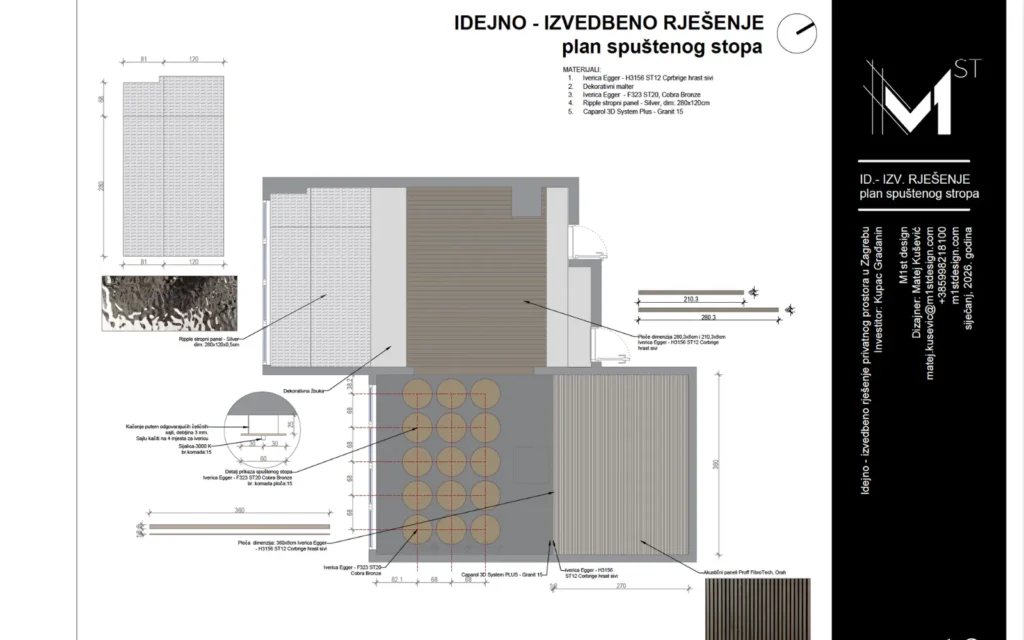 Plan spuštenog stropa