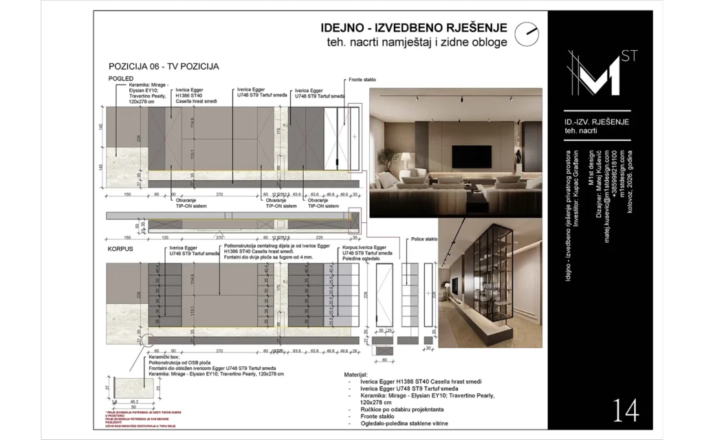 Projekt dizajna interijera kuće