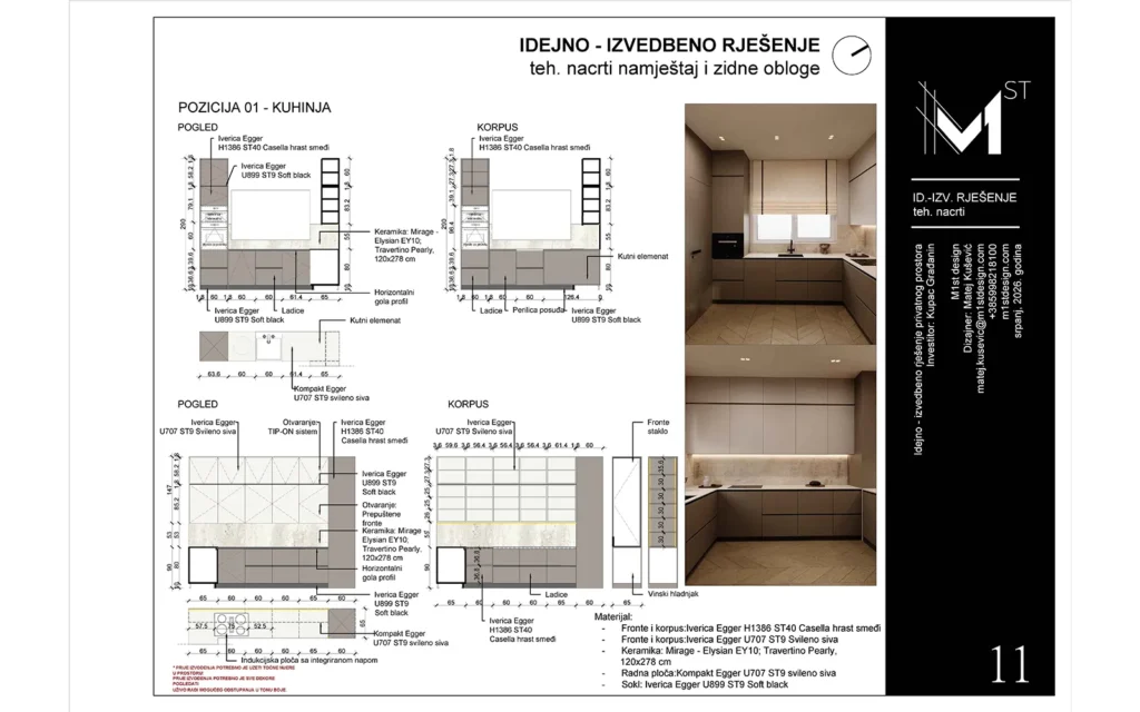Projekt dizajna interijera kuće